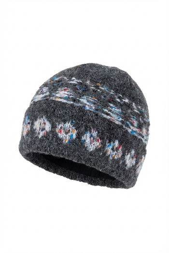 復古毛線圖騰毛帽