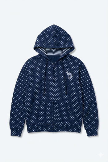 波點翅膀連帽外套