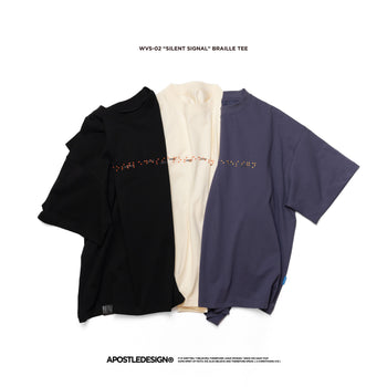 APOSTLE - 26SS WVS-02 “Silent Signal” Braille TEE