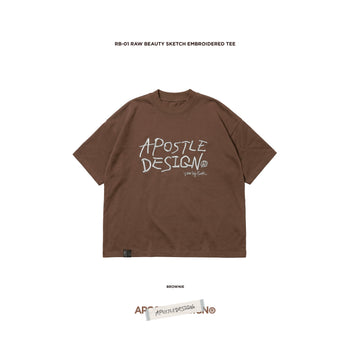 Apostle - 26SS RB-01 Raw Beauty Sketch Embroidered TEE