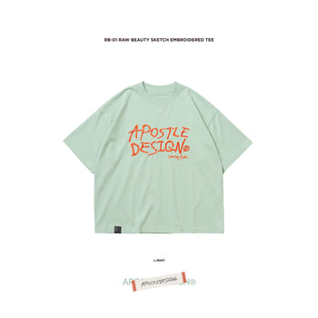 Apostle - 26SS RB-01 Raw Beauty Sketch Embroidered TEE