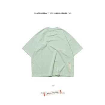 Apostle - 26SS RB-01 Raw Beauty Sketch Embroidered TEE
