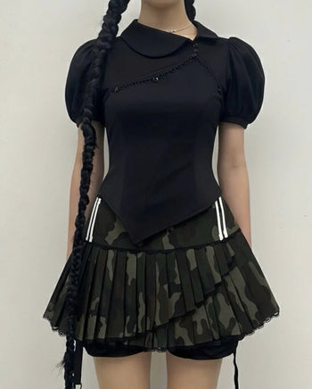 IUE STUDIO - T-U200 XINXIN IN BLACK TOP
