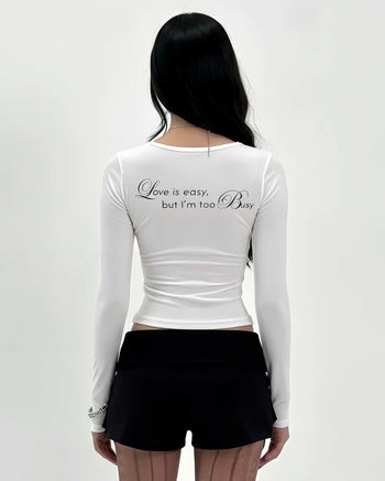 IUE STUDIO-T-U203 EZBUSY LONGSLEEVES SHIRT