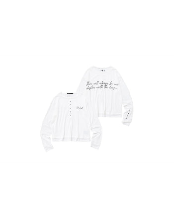 E'TREALOUEST Double-Layered Long-Sleeve Polo Shirt T-E1053