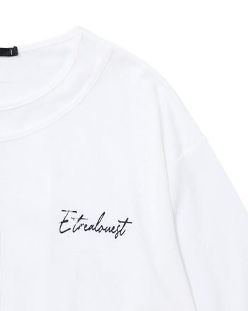 E'TREALOUEST Double-Layered Long-Sleeve Polo Shirt T-E1053