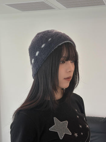 AC-S144 正韓保暖毛絨星星毛帽