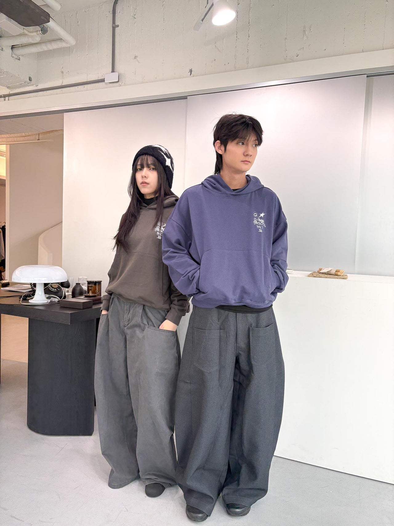 T-G147 馬到成功 水洗連帽boxy短款380G帽T