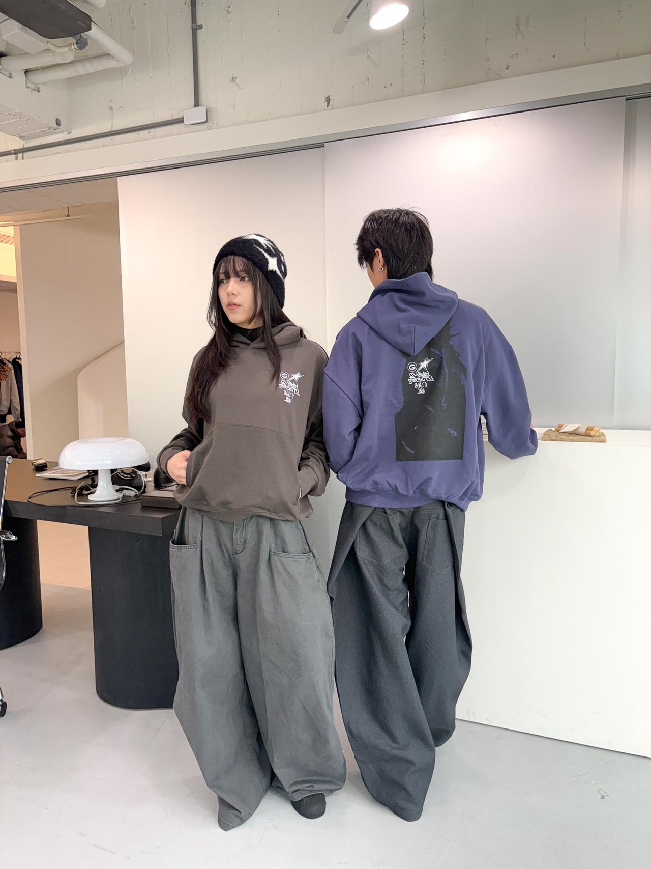 T-G147 馬到成功 水洗連帽boxy短款380G帽T