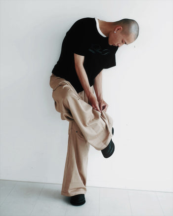 《NEVERLAND》2026.08 Rivet Suit Khaki Pants P-N179