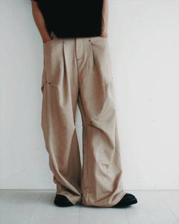 《NEVERLAND》2026.08 Rivet Suit Khaki Pants P-N179
