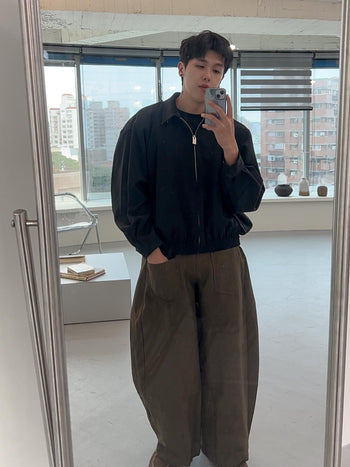 J-B51 復古 boxy 短款 翻領 夾克 休閒百搭 外套