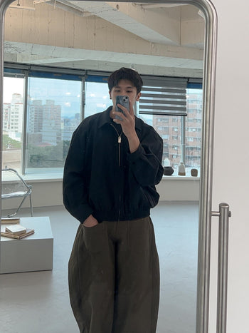 J-B51 復古 boxy 短款 翻領 夾克 休閒百搭 外套