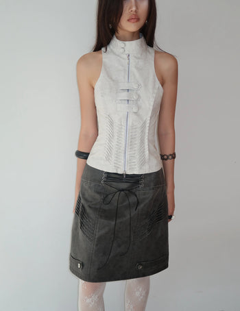 INTO.EIGHT - RUIN SKIRT 廢墟裙 P-I222