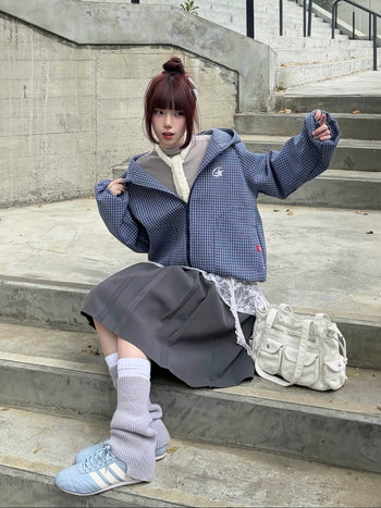 J-B93 雙層軟殼格子衝鋒外套