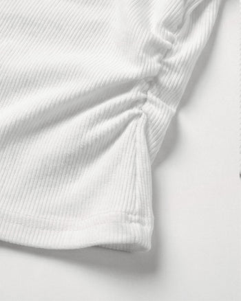 斜肩豹紋星星打底長袖上衣