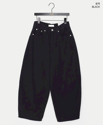 【GUBAN】韓國豹紋字母抓絨寬鬆長褲