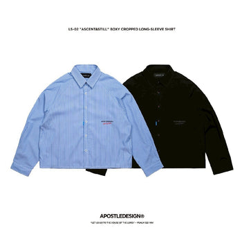 Apostle - 25AW LS-02 Ascent&stilL Boxy Cropped Long-Sleeve Shirt