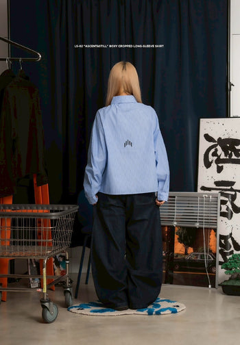 Apostle - 25AW LS-02 Ascent&stilL Boxy Cropped Long-Sleeve Shirt