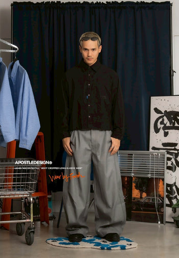 Apostle - 25AW LS-02 Ascent&stilL Boxy Cropped Long-Sleeve Shirt