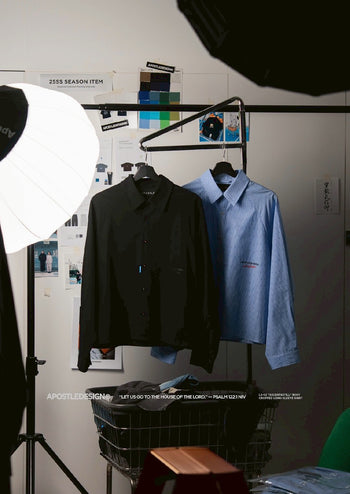 Apostle - 25AW LS-02 Ascent&stilL Boxy Cropped Long-Sleeve Shirt