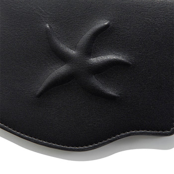 TCM - embossed starfish wave wallet (black) AC-P196