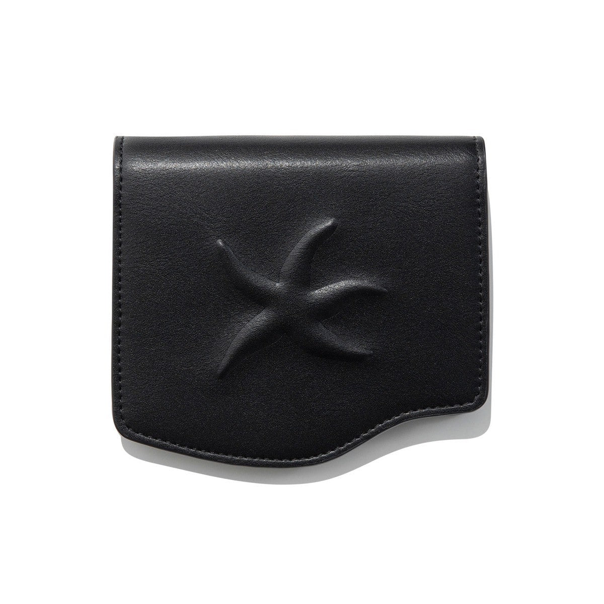 TCM - embossed starfish wave wallet (black) AC-P196
