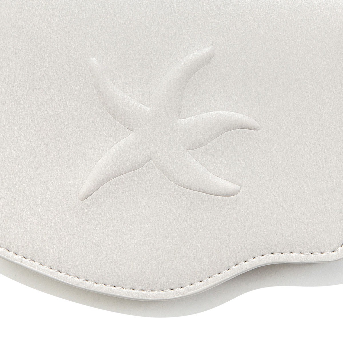 TCM - embossed starfish wave wallet (light grey) AC-P196