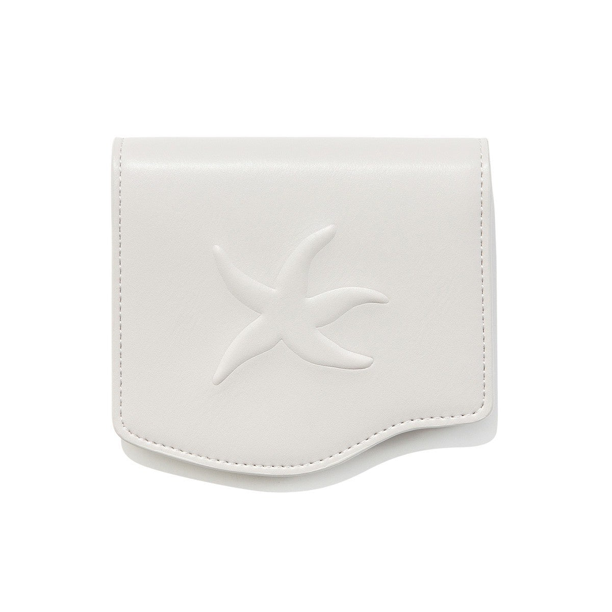 TCM - embossed starfish wave wallet (light grey) AC-P196