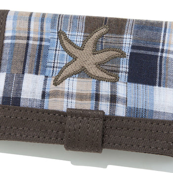TCM - check button card wallet (brown) AC-P198