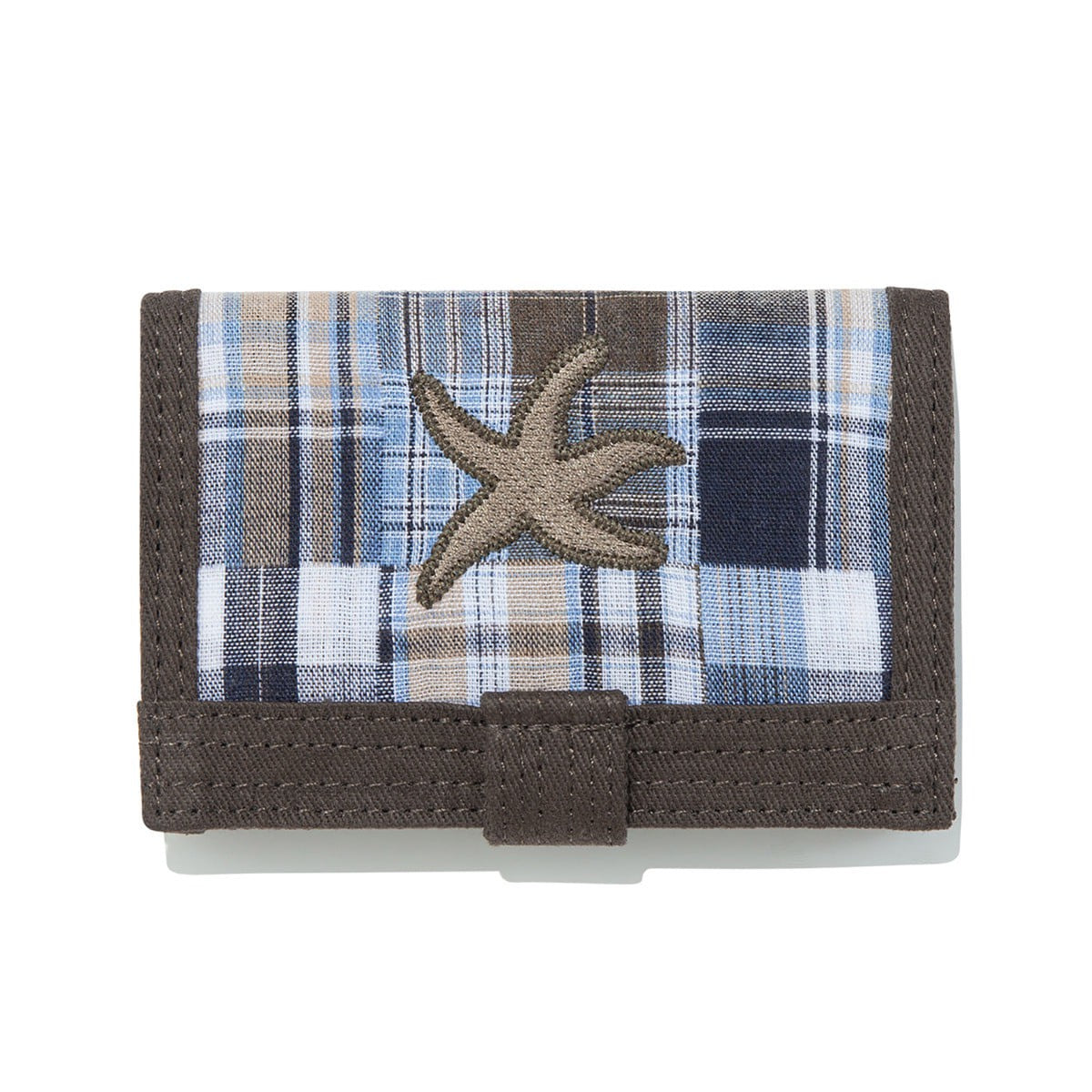 TCM - check button card wallet (brown) AC-P198