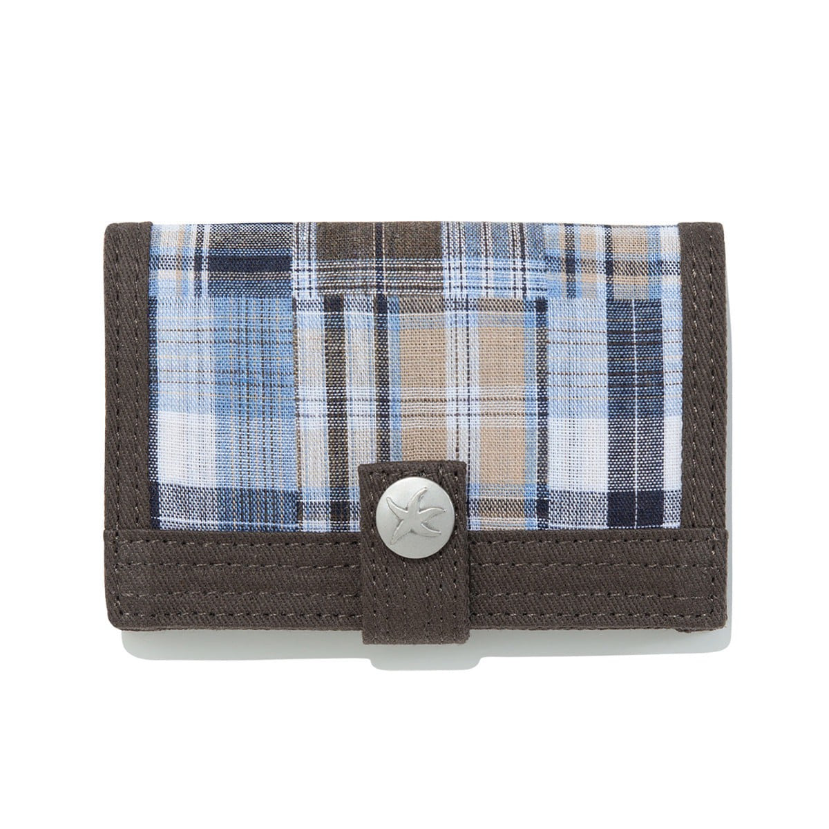 TCM - check button card wallet (brown) AC-P198