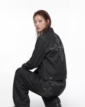 WBI 26AW DUSTLINE / WCS-02刺繡丹寧外套