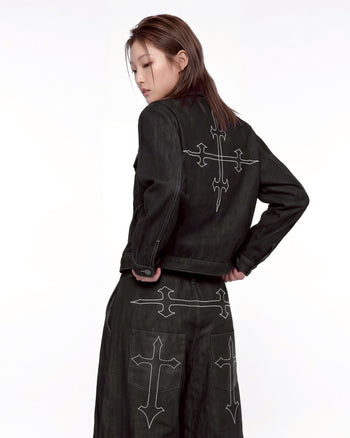 WBI 26AW DUSTLINE / WCS-02刺繡丹寧外套