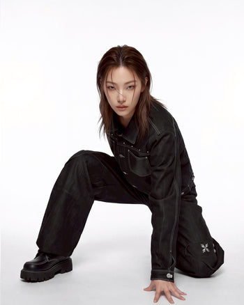 WBI 26AW DUSTLINE / WCS-02刺繡丹寧外套