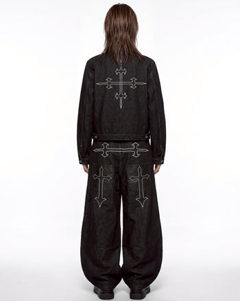 WBI 26AW DUSTLINE / WCS-02刺繡丹寧外套