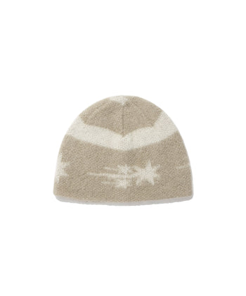 NICEGHOSTCLUB - STRIPE 3-STAR LOGO MOHAIR BEANIE 條紋三星標誌馬海毛針織帽 AC-N182