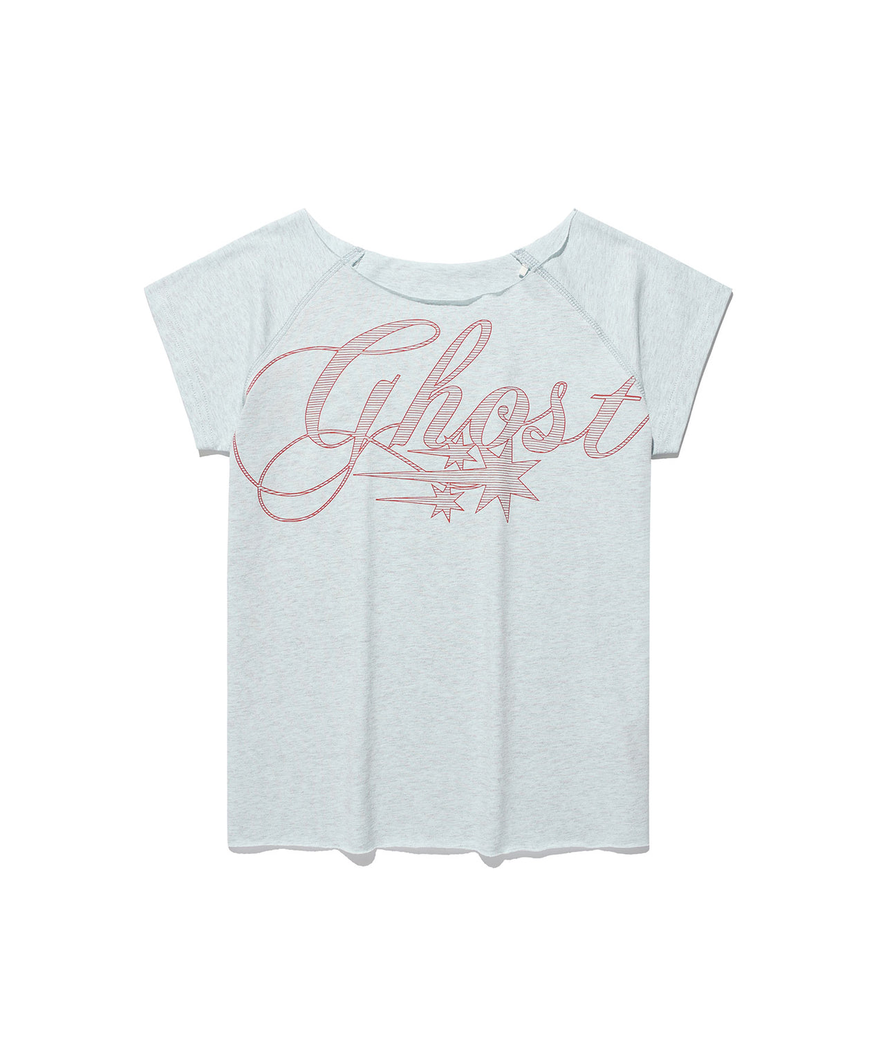 NICEGHOSTCLUB - ghost raw edge tee [藍色] T-N1037
