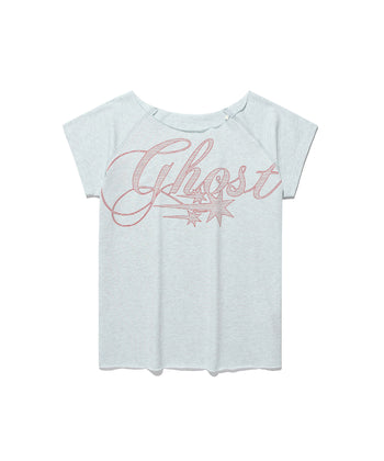 NICEGHOSTCLUB - ghost raw edge tee [藍色] T-N1037