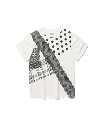 NICEGHOSTCLUB - ffats mix pattern tee [白色] T-N1038