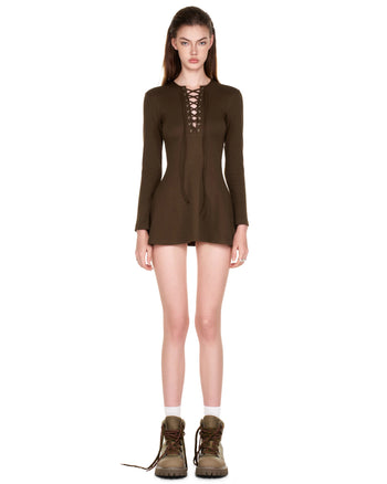 PUSH PUSH - CTRL DRESS 連身裙 (棕色) P-P165