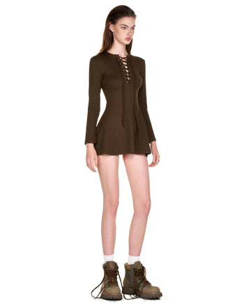 PUSH PUSH - CTRL DRESS 連身裙 (棕色) P-P165