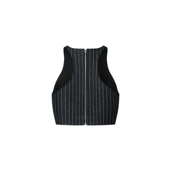 PUSH PUSH - PUSHIE STRIPED CORSET 條紋緊身馬甲 (黑色) T-P1015