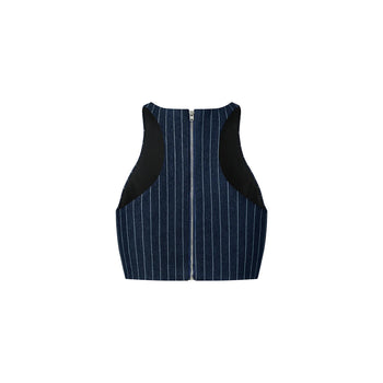 PUSH PUSH - PUSHIE STRIPED CORSET 條紋緊身馬甲 (藍色) T-P1015