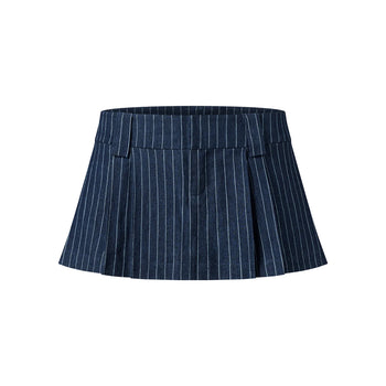 PUSH PUSH - PUSHIE STRIPED MINI SKIRT 條紋短裙 (藍色) P-P164