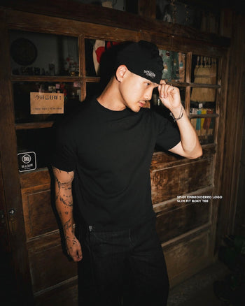 APOSTLE - 26SS SF-01 Embroidered Logo Slim Fit Boxy TEE