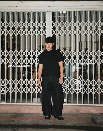 APOSTLE - 26SS SF-01 Embroidered Logo Slim Fit Boxy TEE