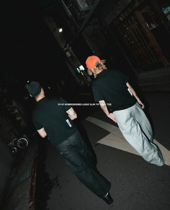 APOSTLE - 26SS SF-01 Embroidered Logo Slim Fit Boxy TEE