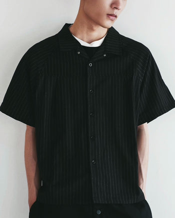《NEVERLAND》 026.09 Rivet Stripe Shirts T-N1052