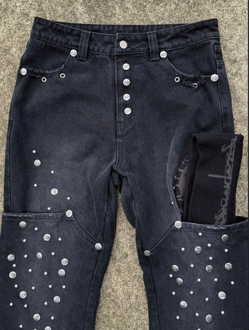 【GUBAN】Jobdatasheet Heavily Studded Jeans D35